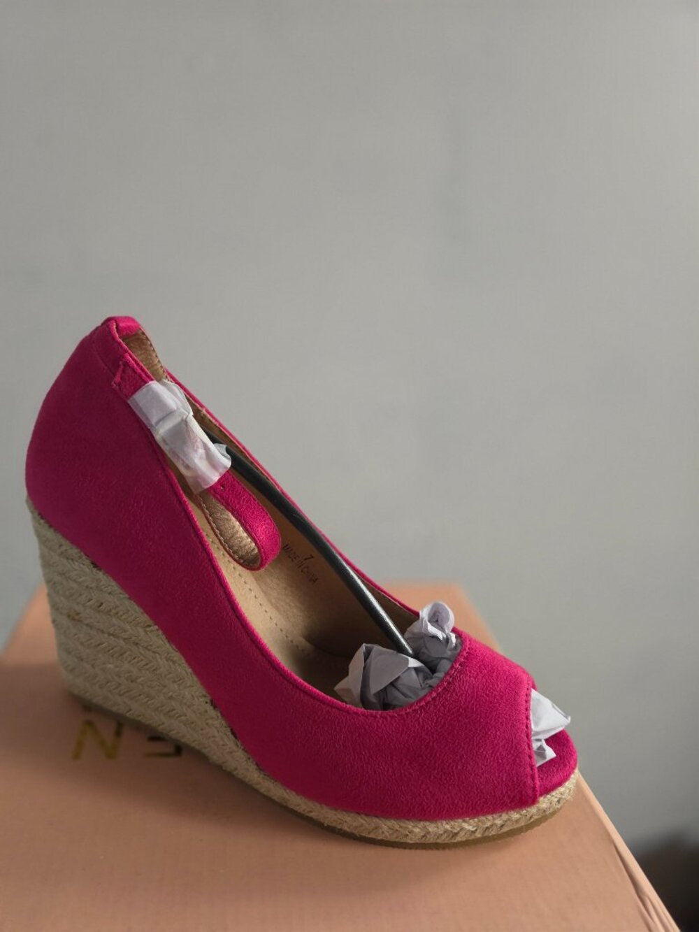 Kayleen Los Angeles Women's Ankle Strap Arial-2 Wedge Espadrilles, Sz 7